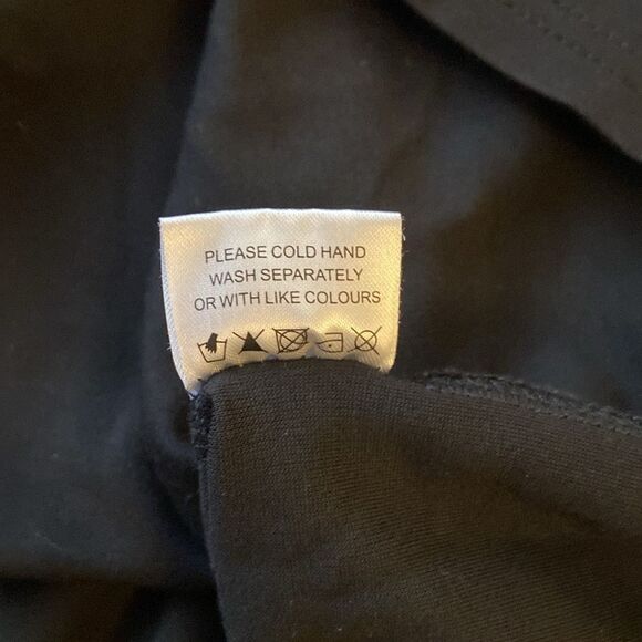 Casual Oversized Relaxed Fit Black High waisted Maternity Nursing Friendly Dress - Picture 6 of 7